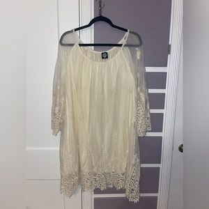 CALSTYLE women’s 3xl lace cream dress